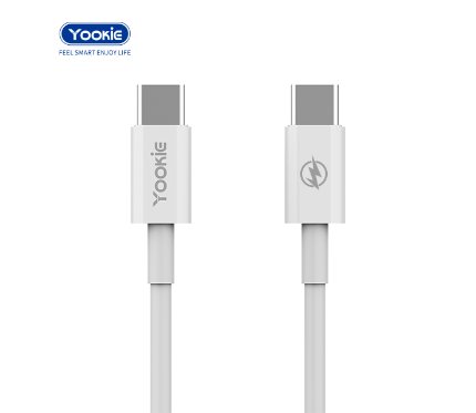 Chargers + Cables Yookie Smart Charging USB_C To USB_C Cable CB70_ 60W Black